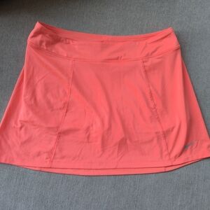 Nike Coral Golf Skirt With Undershorts